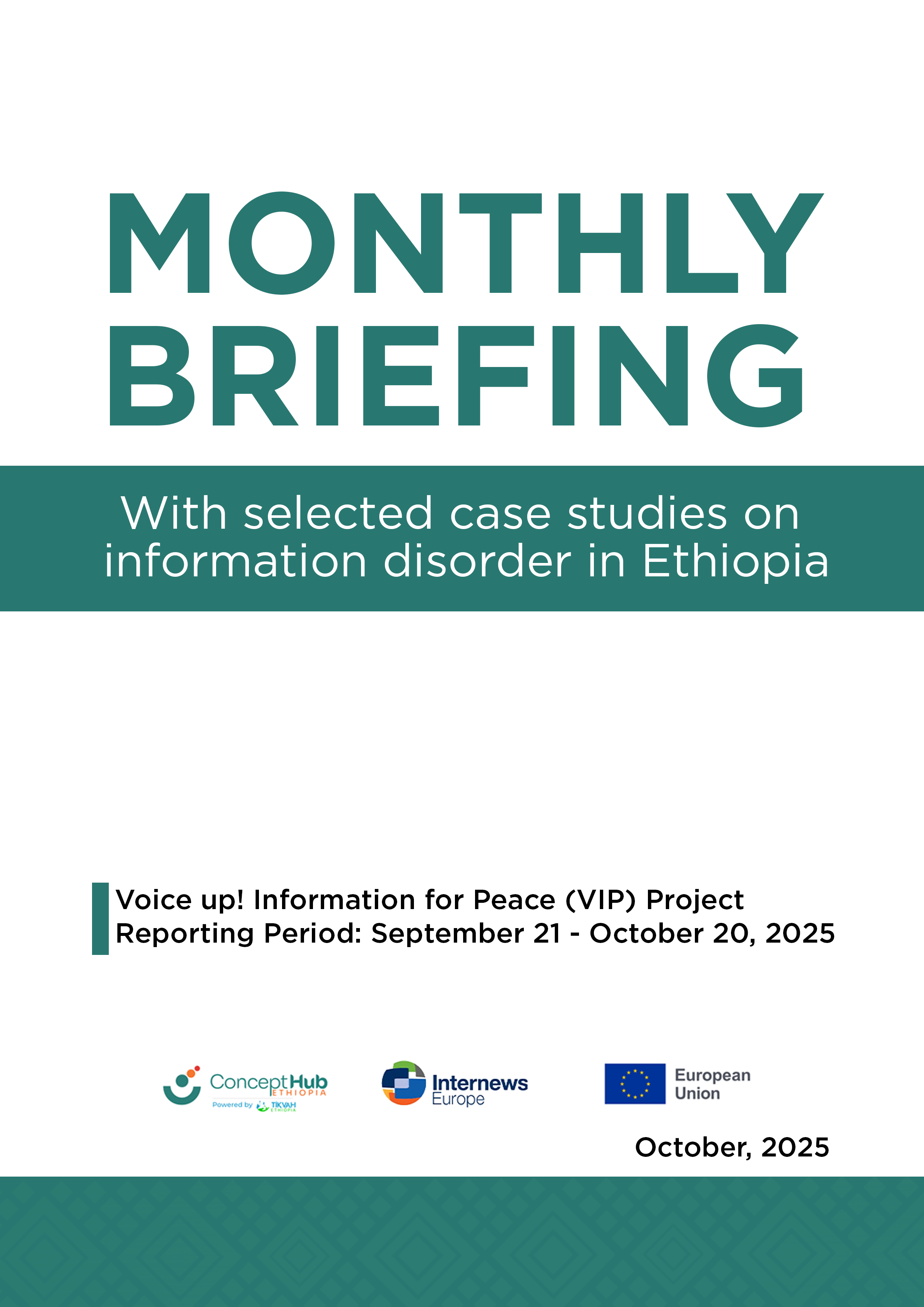 VIP Project Monthly Briefing - October