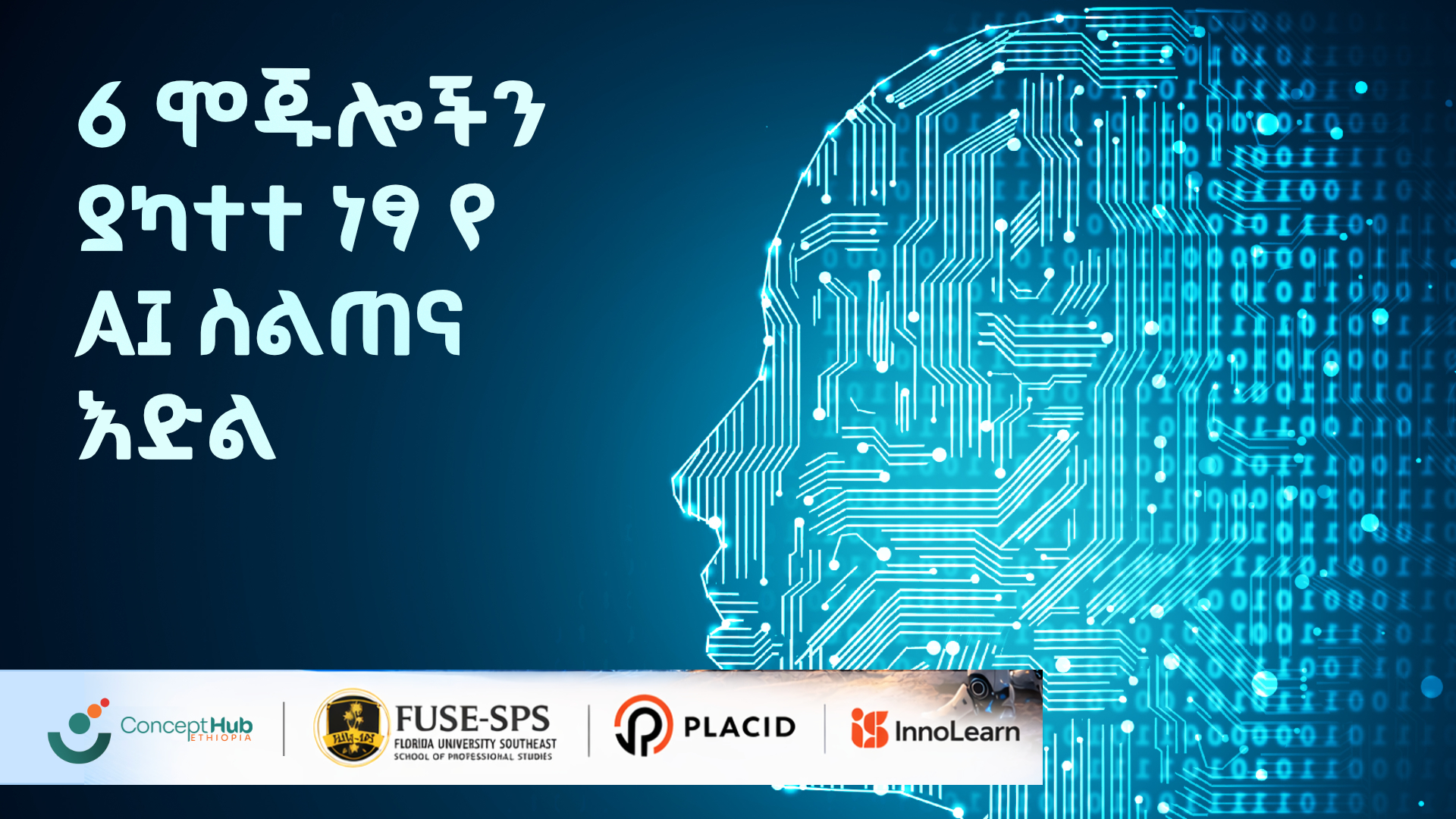 6 ሞጁሎችን ያካተተ ነፃ የ AI ስልጠና እድል